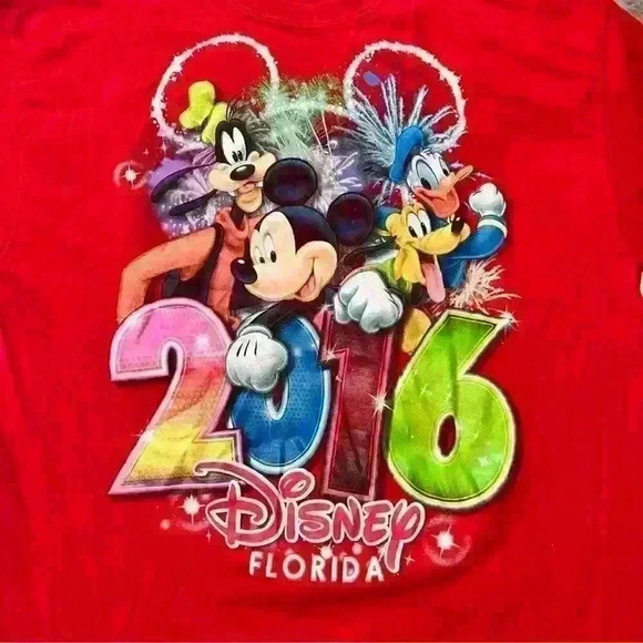 Disney Parks Walt Disney World 2016 T-Shirt Mickey Large - Picture 2 of 4